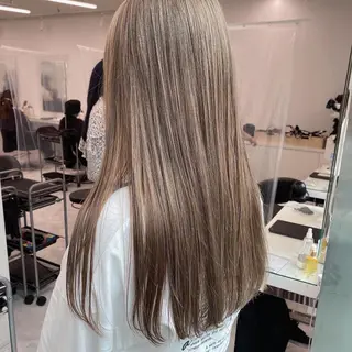 ロング カラー ヘアアレンジ 透明感ラベンダー💗 SHOのヘアスタイル