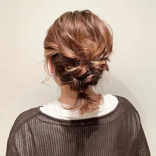 ミディアム カラー ヘアアレンジ 小原 慧美のヘアスタイル