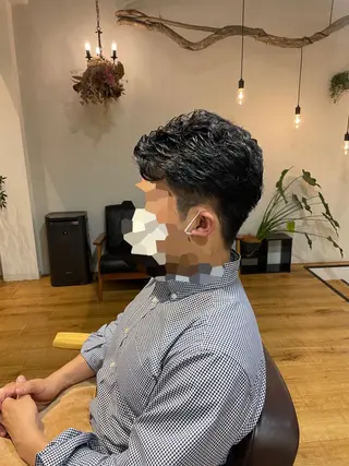 パーマ メンズ 南 柚香のヘアスタイル