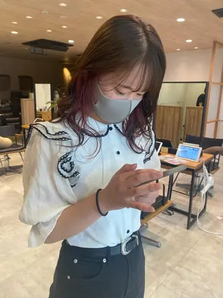 ロング カラー ヘアアレンジ パーマ指名No1 /namiのヘアスタイル