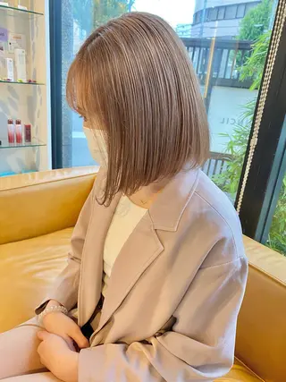 カラー 森 桃菜のヘアスタイル