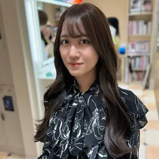ロング カラー 新宿透明感カラー 髪質改善/吉川怜奈のヘアスタイル