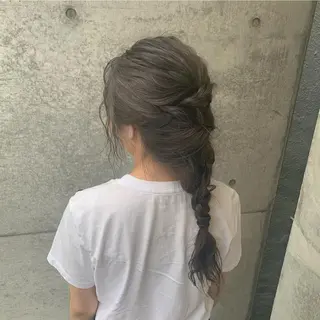 ロング カラー ヘアアレンジ kimika🥑 メンズ/髪質改善のヘアスタイル