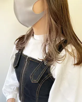 ミディアム カラー タカノ ノゾミのヘアスタイル