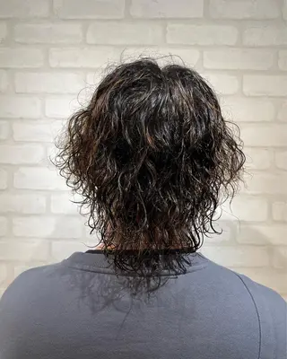 ミディアム パーマ メンズ RELACE所属・🌞谷川 幸也🌞のヘアスタイル