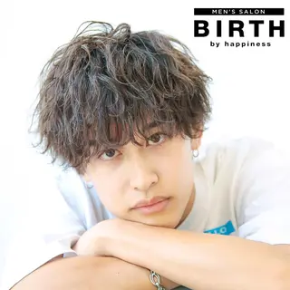 ショート パーマ メンズ BIRTH by happiness所属・【ニュアンスパーマ】 西岡拓海のヘアスタイル