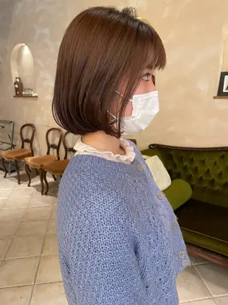 ショート ボブ ホノカのヘアスタイル