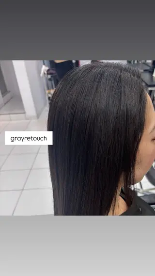 ロング カラー リコ🪐ワンカラー モデル募集のヘアスタイル