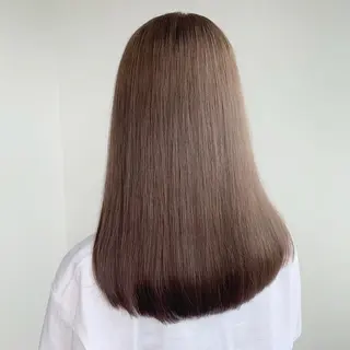 セミロング カラー ✅ケアブリーチ✅ トヨオカ ノブヒデのヘアスタイル