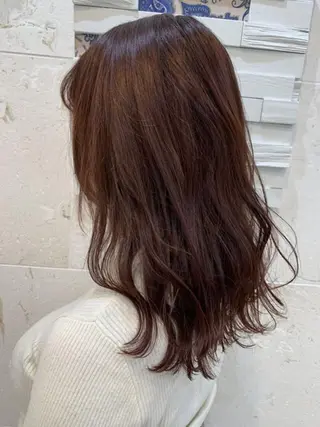 セミロング カラー 💘カラー人気No. 1💘SAYAのヘアスタイル