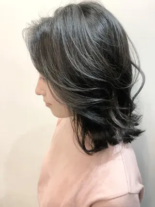 ミディアム カラー グレージュ/髪質改善 Yamato.hのヘアスタイル