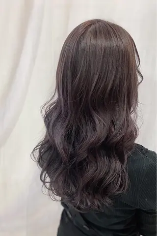 セミロング カラー パーマ SALOWIN天神大名店所属・羽エクステ/スリム タッキ/kodaiのヘアスタイル