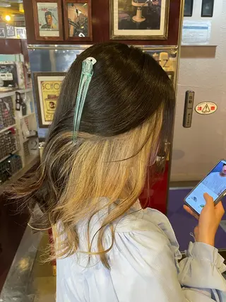 ミディアム カラー 👑派手髪/カット 👑ANRYのヘアスタイル