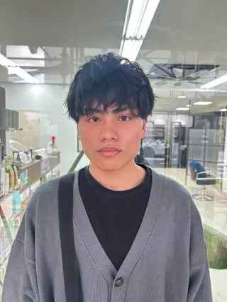 ショート メンズ メンズパーマの達人 /タカシマ　ダイスケのヘアスタイル