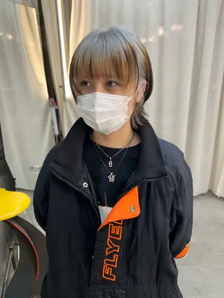 ショート カラー haco＋所属・圧倒的デザイン力 店長🎨RENAのヘアスタイル