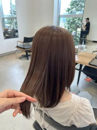 セミロング カラー 茂木 理紗のヘアスタイル