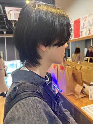 カラー メンズ 髪質改善&ストレート ‪✂︎‬鈴木青樹のヘアスタイル