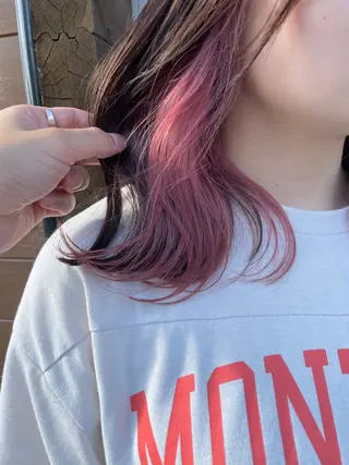 ミディアム カラー 五十嵐 雄毅のヘアスタイル