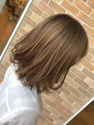 ミディアム カラー ヘアアレンジ ❣️倉敷❣️美髪 カラー能登一成のヘアスタイル