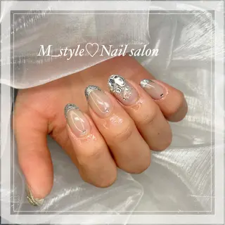 セミロング ネイル 下妻市ﾈｲﾙｻﾛﾝ M_styleのネイルデザイン