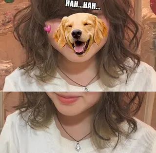 ミディアム カラー 森 早希絵のヘアスタイル