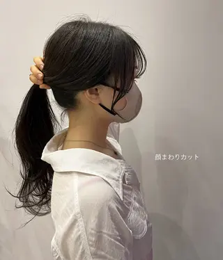 ロング カラー ヘアアレンジ 🥀暖色韓国ヘア💕 保科侑花のヘアスタイル