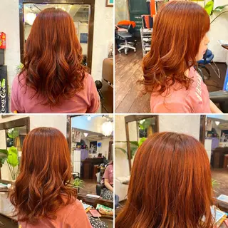 セミロング カラー "PEPPU "所属・派手髪、ハイトーン ショートヘアShinのヘアスタイル