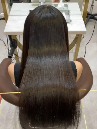 ロング 地毛風縮毛矯正 ☘️松井　傑のヘアスタイル