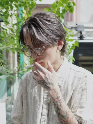 ミディアム カラー お洒落カジュアル🍃 まなとのヘアスタイル