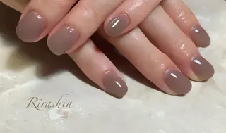 ネイル うる艶♡透明感ネイル Rirashiaのネイルデザイン