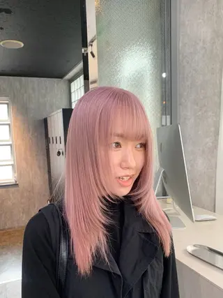 セミロング NAOKI TIDEHAIRのヘアスタイル