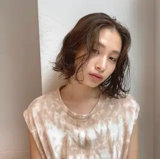 ミディアム GO TODAY SHAiRE SALON 原宿Stella店所属・𓍯柔らかhair 𓍯 yukinoのヘアスタイル