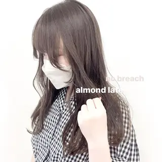 セミロング カラー misaki🩰🤍 まろみ透け感カラーのヘアスタイル