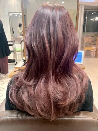 ロング カラー レイヤーカット ✨️進藤ひかりのヘアスタイル