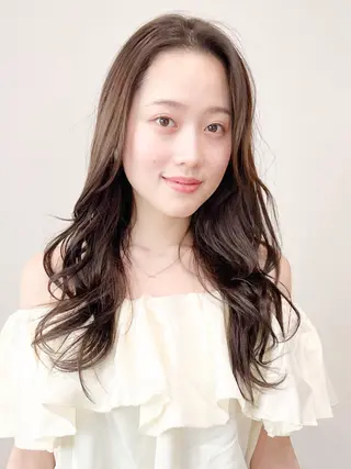 ロング カラー パーマ ヘアアレンジ メンズ miho 🫧sheerカラーのヘアスタイル