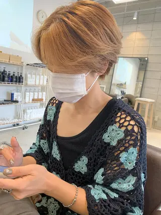 ショート カラー 新海 芳樹のヘアスタイル