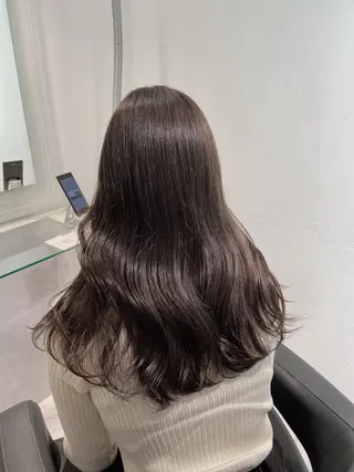 セミロング カラー ✨透明感、艶髪ヘア✨ 韓国ヘア特化💖のヘアスタイル