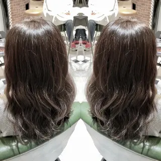 セミロング カラー パーマ ヘアアレンジ tocca所属・毎月通える価格♪ 杉本真基のヘアスタイル