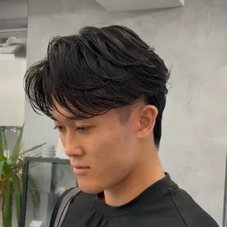 パーマ メンズ 💋ホワイトメッシュ /パーマ/メンズ💋のヘアスタイル