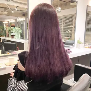 セミロング カラー 💗ガーリーヘア🎀 saki💗のヘアスタイル