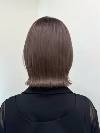 ショート カラー グレージュ/レイヤー /ボブ/moyu🎀のヘアスタイル