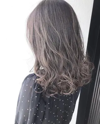 セミロング カラー 髪質改善/ ツヤ髪カラー/高井のヘアスタイル