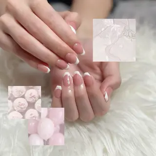 ネイル ℝ𝕦𝕜𝕒 🐈⬛🎀のネイルデザイン