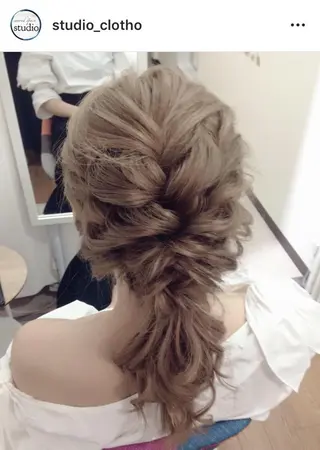 ヘアアレンジ 京都.祇園セットサロン:スタジオ ヒロ【Studio hiro】所属・ヒロ(hiro) •スタジオヒロのヘアスタイル