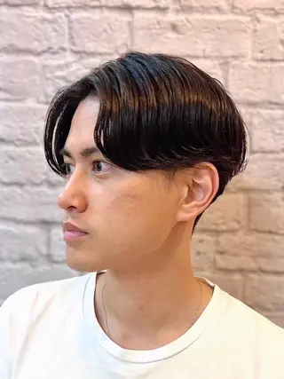 ショート パーマ ヘアアレンジ メンズ キッズ メンズカット/パーマ 山崎航平💈のヘアスタイル