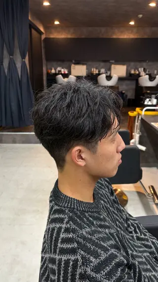 ショート kearny -men’s  parm & men's cut-錦糸町所属・永倉 迅人 /メンズカットパーマのヘアスタイル