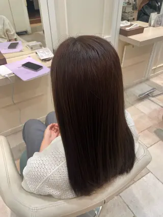 ロング カラー 青木 あいかのヘアスタイル