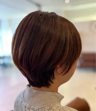 ショート パーマ/透明感カラー /大人ヘアスタイルのヘアスタイル