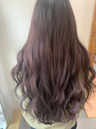 ロング カラー パーマ ヘアアレンジ メンズ キッズ ネイル マツエク・マツパ アイブロウ 🤍韓国風/艶髪🤍 鳥越美羽のヘアスタイル