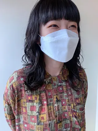 ミディアム パーマ AR.MARA hair  studio所属・ウェーブパーマ サトウヒカルのヘアスタイル